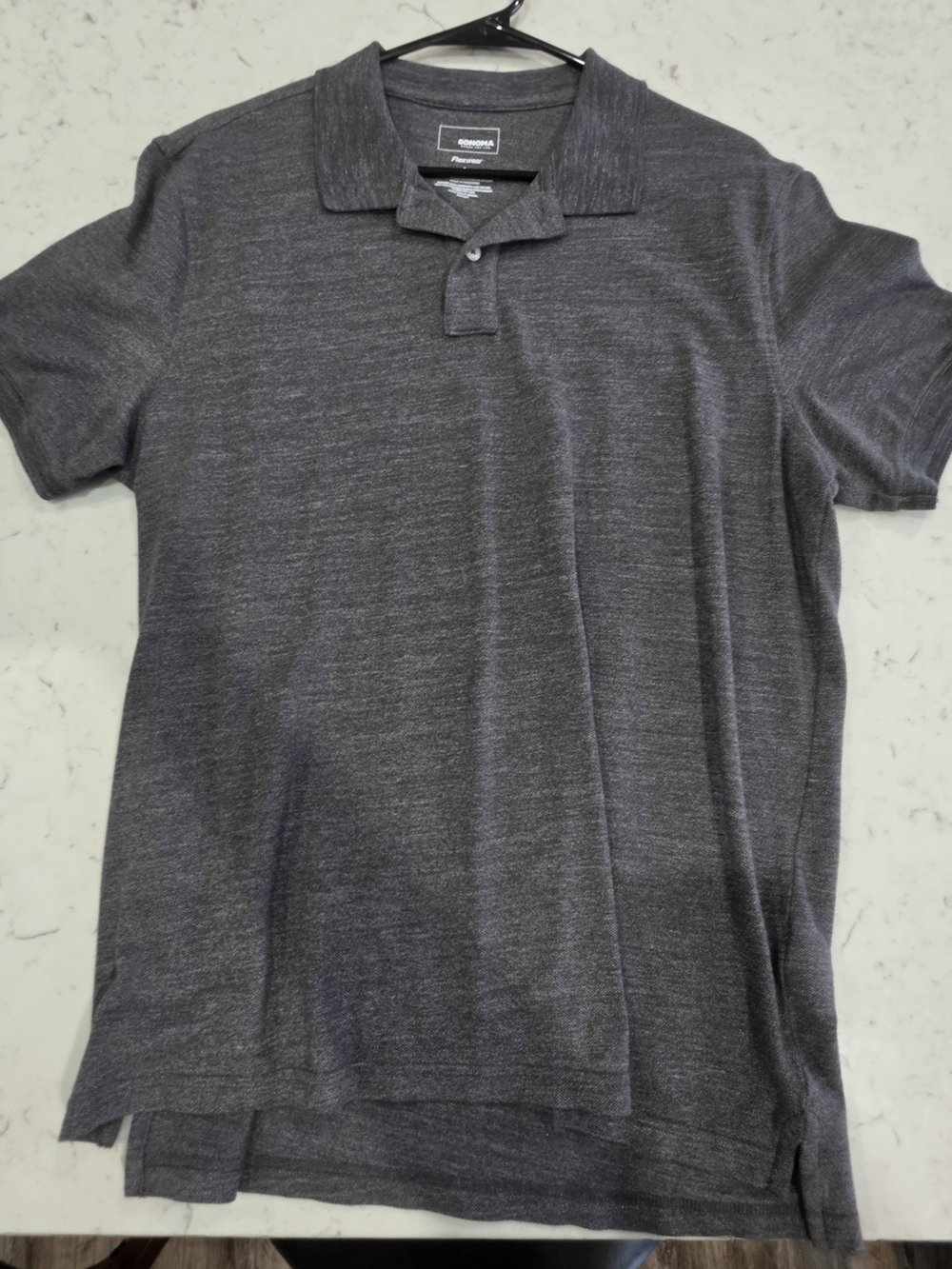 Sonoma Heathered Charcoal Polo Shirt - Men